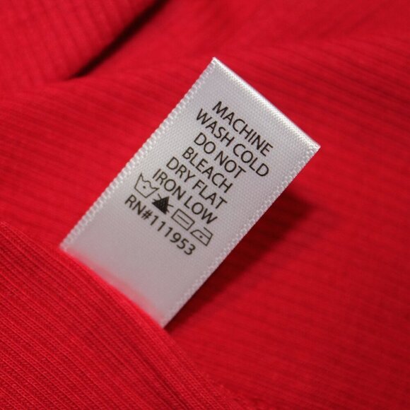 Plus Size Racerback Ribbed Stretch Tank Top in Red - Picture 5 of 5